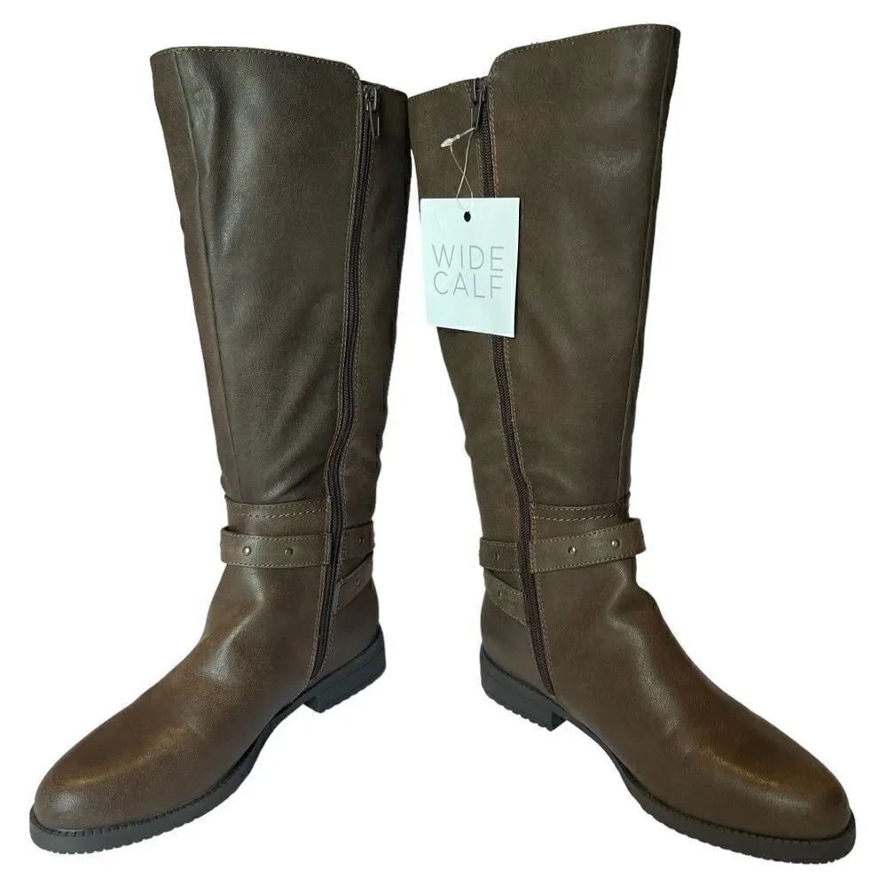 Soul
Naturalizer Women's Wide Calf Heeled Boots Brown 7M Vikki